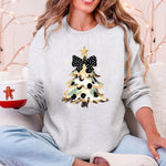 Christmas Camo Tree Santa Coquette Ribbon Festive Retro Cozy Graphic Seasonal Sweatshirt - 4