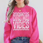 Christmas Vibes Retro Vintage Festive Cozy Holiday Spirit Graphic Premium Sweatshirt - 4