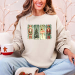 Christmas Nutcracker Ballet Vintage Snow Scene With Retro Typography Art Limited Edition Sweatshirt - 2