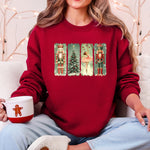 Christmas Nutcracker Ballet Vintage Snow Scene With Retro Typography Art Limited Edition Sweatshirt - 1