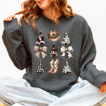 Cowboy Christmas Santa Western Trees Boots Hat Country Living Holiday Sweatshirt - 4