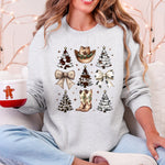 Cowboy Christmas Santa Western Trees Boots Hat Country Living Holiday Sweatshirt - 3