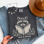 Feral & Literate Raccoon Comfort Colors - Book Lover Tee - 2