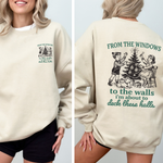 From The Windows To The Wall, I'm About To Deck These Halls Front And Back Sweatshirt - 2